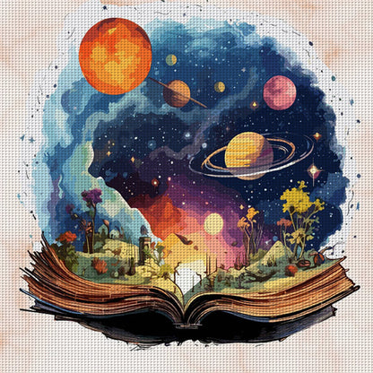 Planet Magic Book - 11CT Stamped Cross Stitch 50*50CM