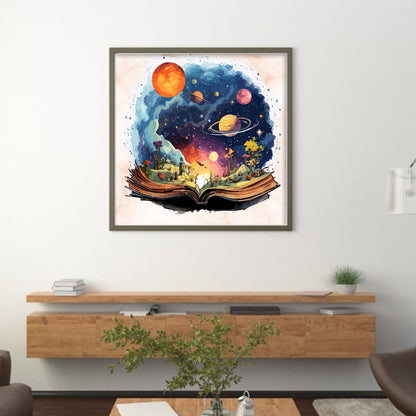 Planet Magic Book - 11CT Stamped Cross Stitch 50*50CM
