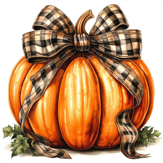 Pumpkin - Full Round Drill Diamond Painting 30*30CM