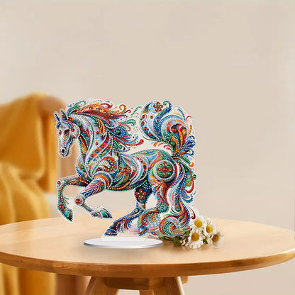 Diamond Painting Desktop Decoration for Office Desktop Decor (Gorgeous Horse)