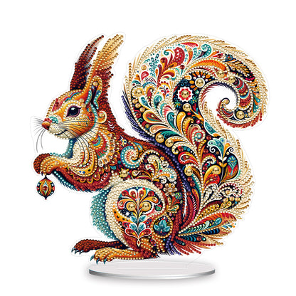 Diamond Painting Desktop Decoration for Office Desktop Decor (Gorgeous Squirrel)