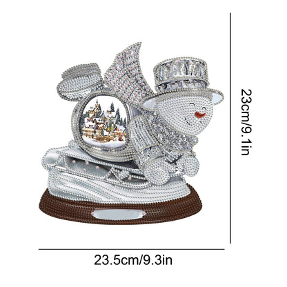 2 PCS Christmas Snowman Special Shape Diamond Painting Sticker for Boy Girl Gift