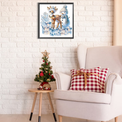 Christmas Snowman - Special Shaped Drill Diamond Painting 30*30CM