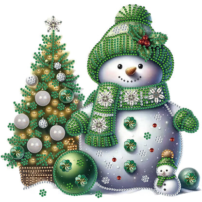 Christmas Snowman - Special Shaped Drill Diamond Painting 30*30CM