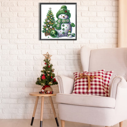 Christmas Snowman - Special Shaped Drill Diamond Painting 30*30CM