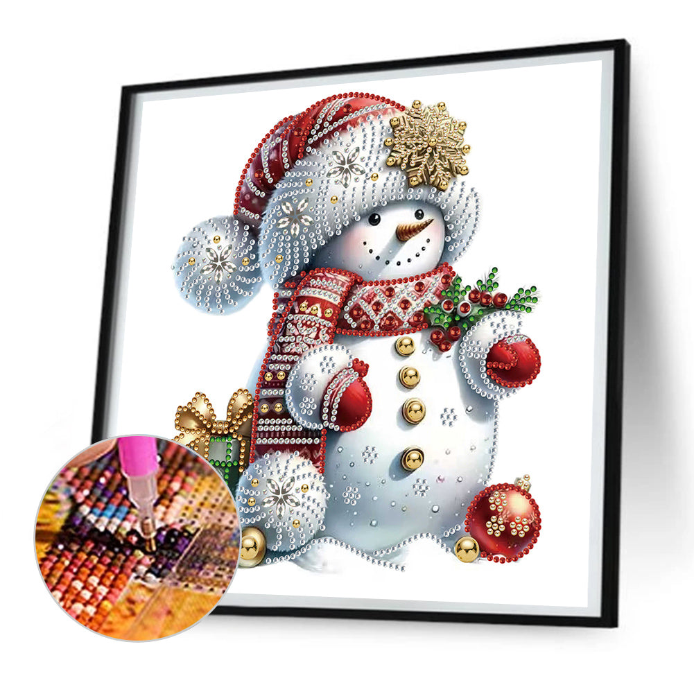 Christmas Snowman - Special Shaped Drill Diamond Painting 30*30CM