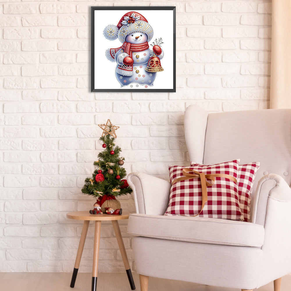 Christmas Snowman - Special Shaped Drill Diamond Painting 30*30CM