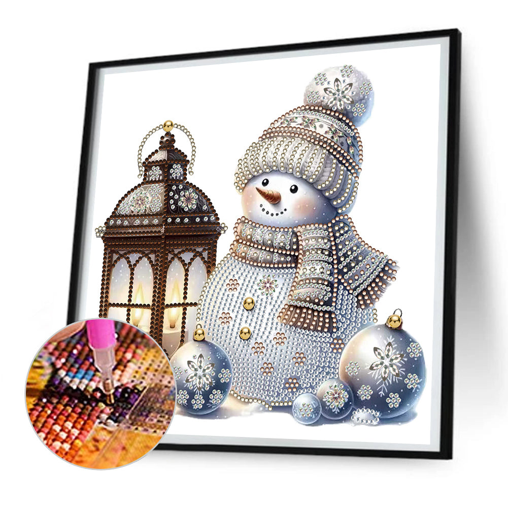 Christmas Snowman - Special Shaped Drill Diamond Painting 30*30CM