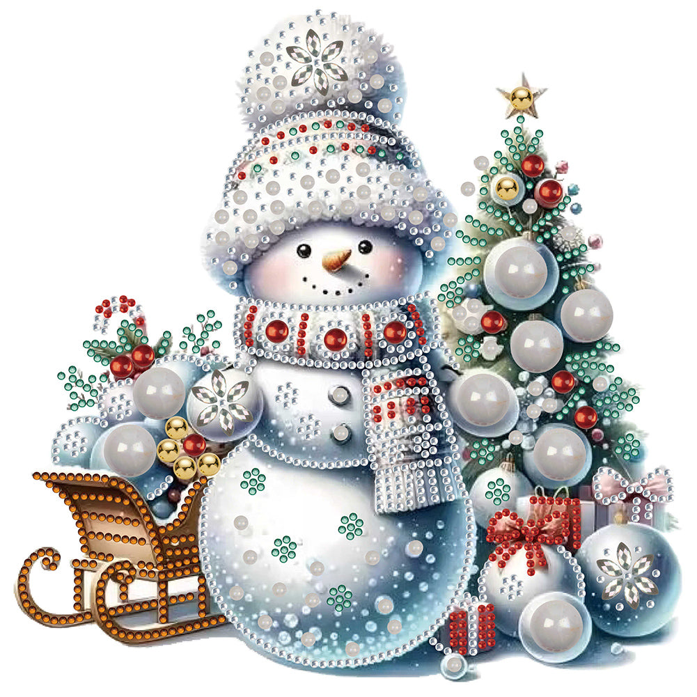 Christmas Snowman - Special Shaped Drill Diamond Painting 30*30CM