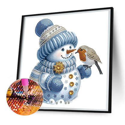 Christmas Snowman - Special Shaped Drill Diamond Painting 30*30CM