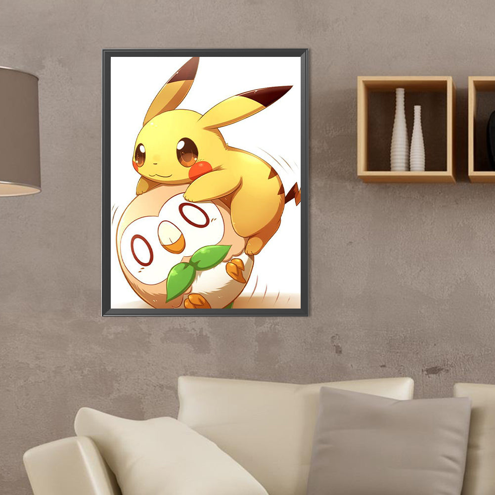 Pikachu - Full Round Drill Diamond Painting 30*40CM