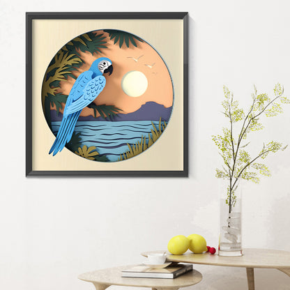 Parrot - Full Round Drill Diamond Painting 30*30CM