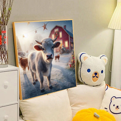 Calf - Full Round Drill Diamond Painting 40*40CM