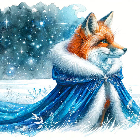 Aurora Fox - Full Round Drill Diamond Painting 30*30CM