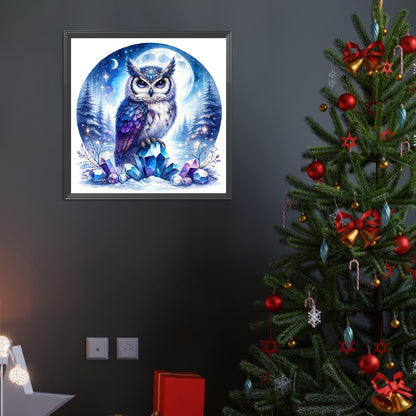 Owl - Full Round Drill Diamond Painting 40*40CM