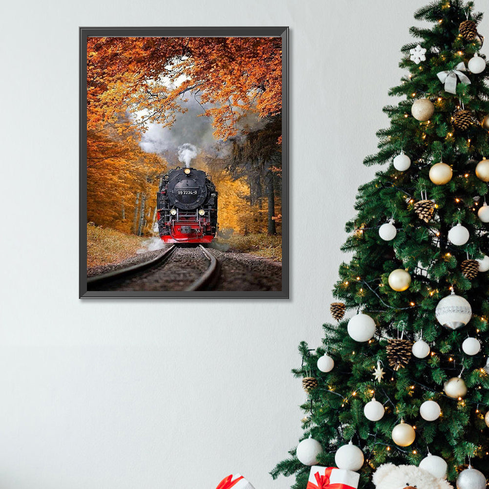Country Train - Full Square Drill Diamond Painting 30*40CM