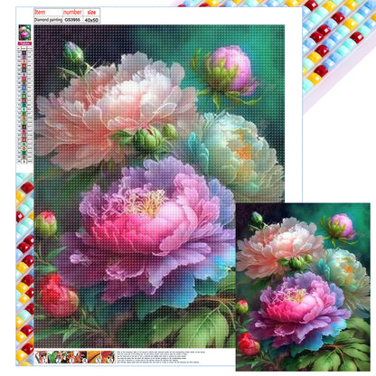 Flowers And Grass - Full Square Drill Diamond Painting 40*50CM