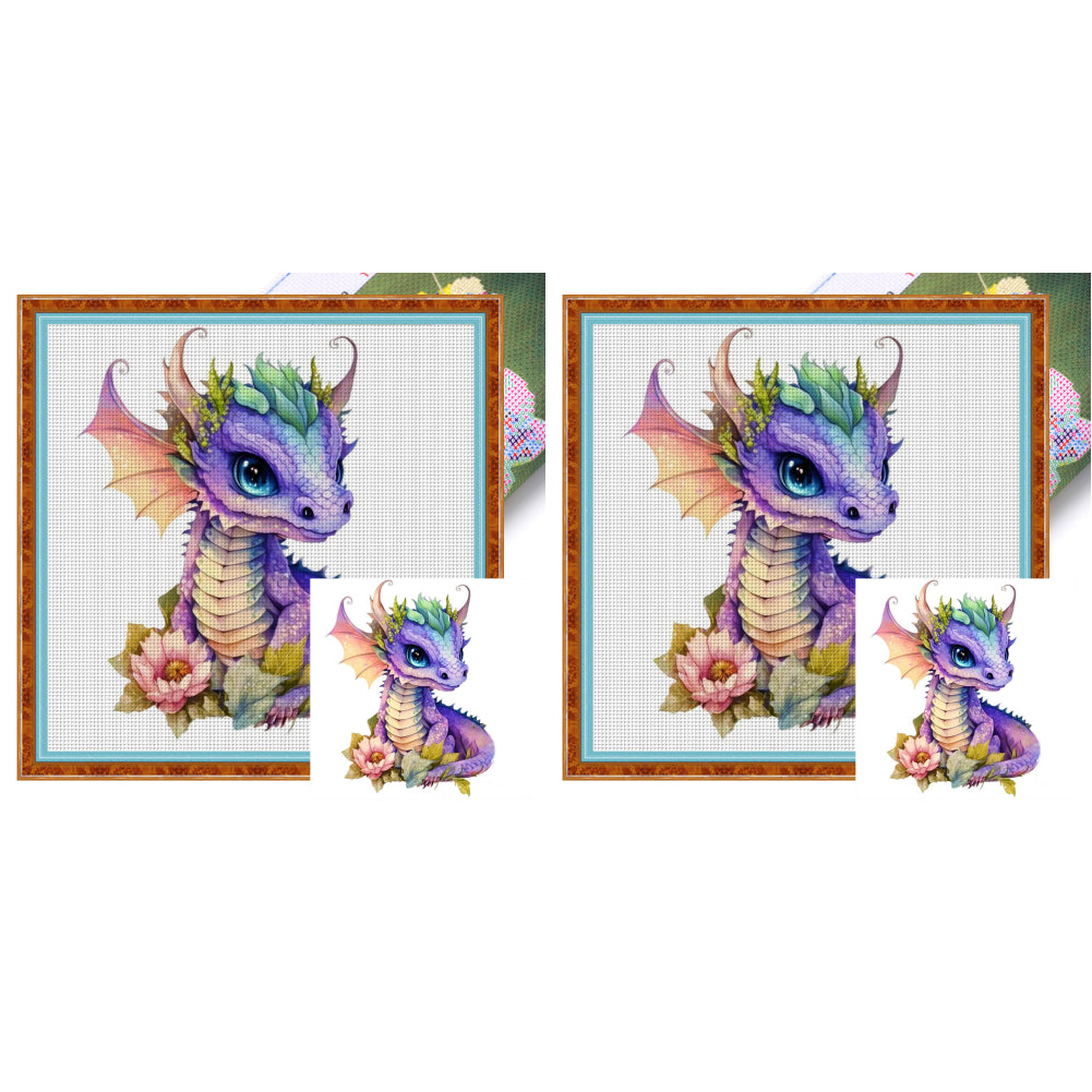 Pterosaur - 18CT Stamped Cross Stitch 20*20CM