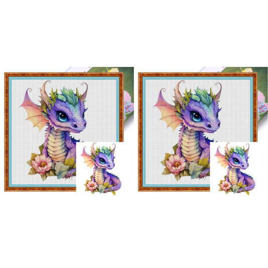 Pterosaur - 18CT Stamped Cross Stitch 20*20CM