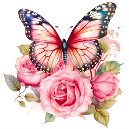 Butterfly - 18CT Stamped Cross Stitch 20*20CM