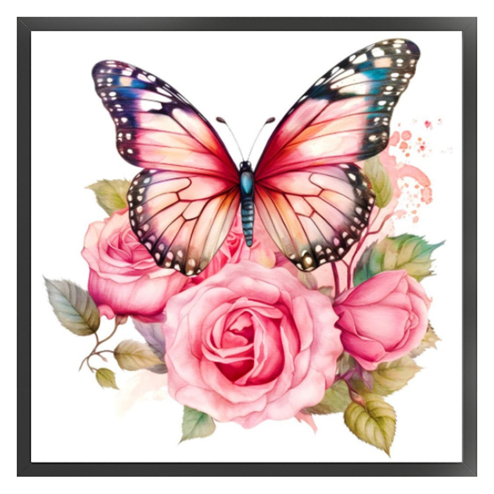 Butterfly - 18CT Stamped Cross Stitch 20*20CM