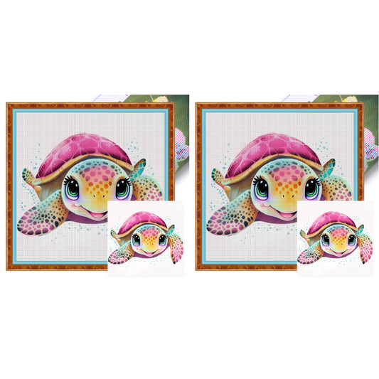 Turtle - 18CT Stamped Cross Stitch 20*20CM