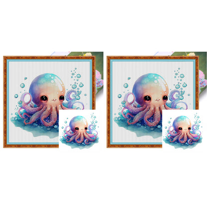 Octopus - 18CT Stamped Cross Stitch 20*20CM