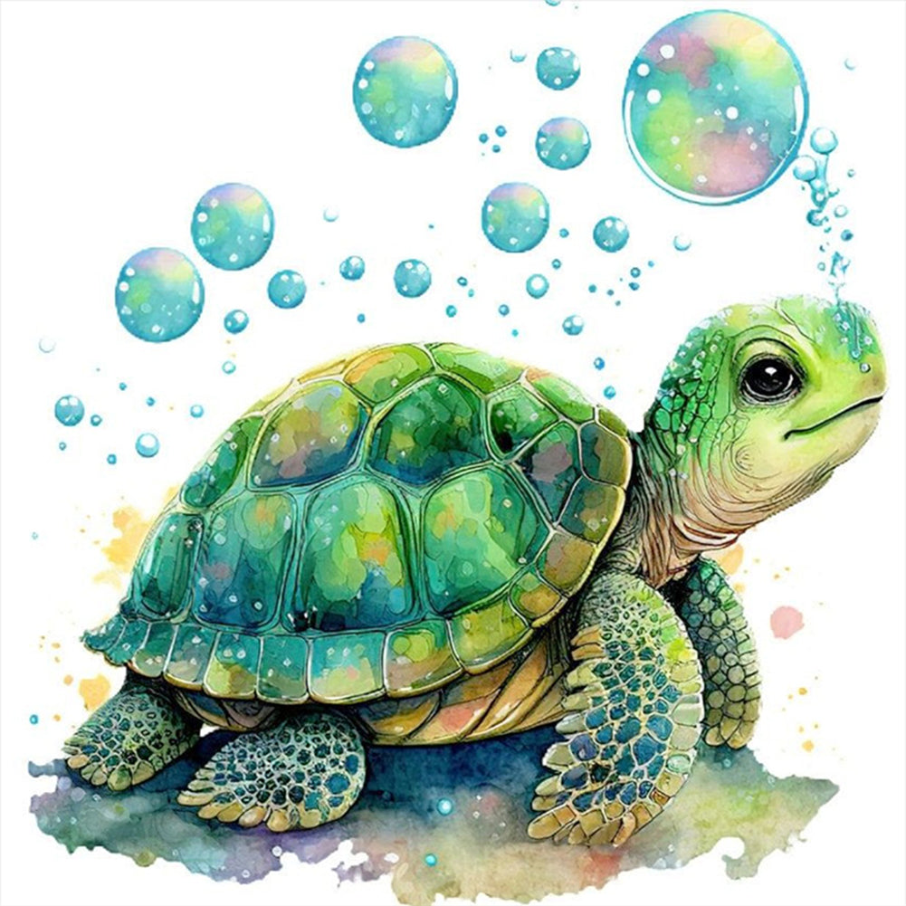 Turtle - 18CT Stamped Cross Stitch 20*20CM