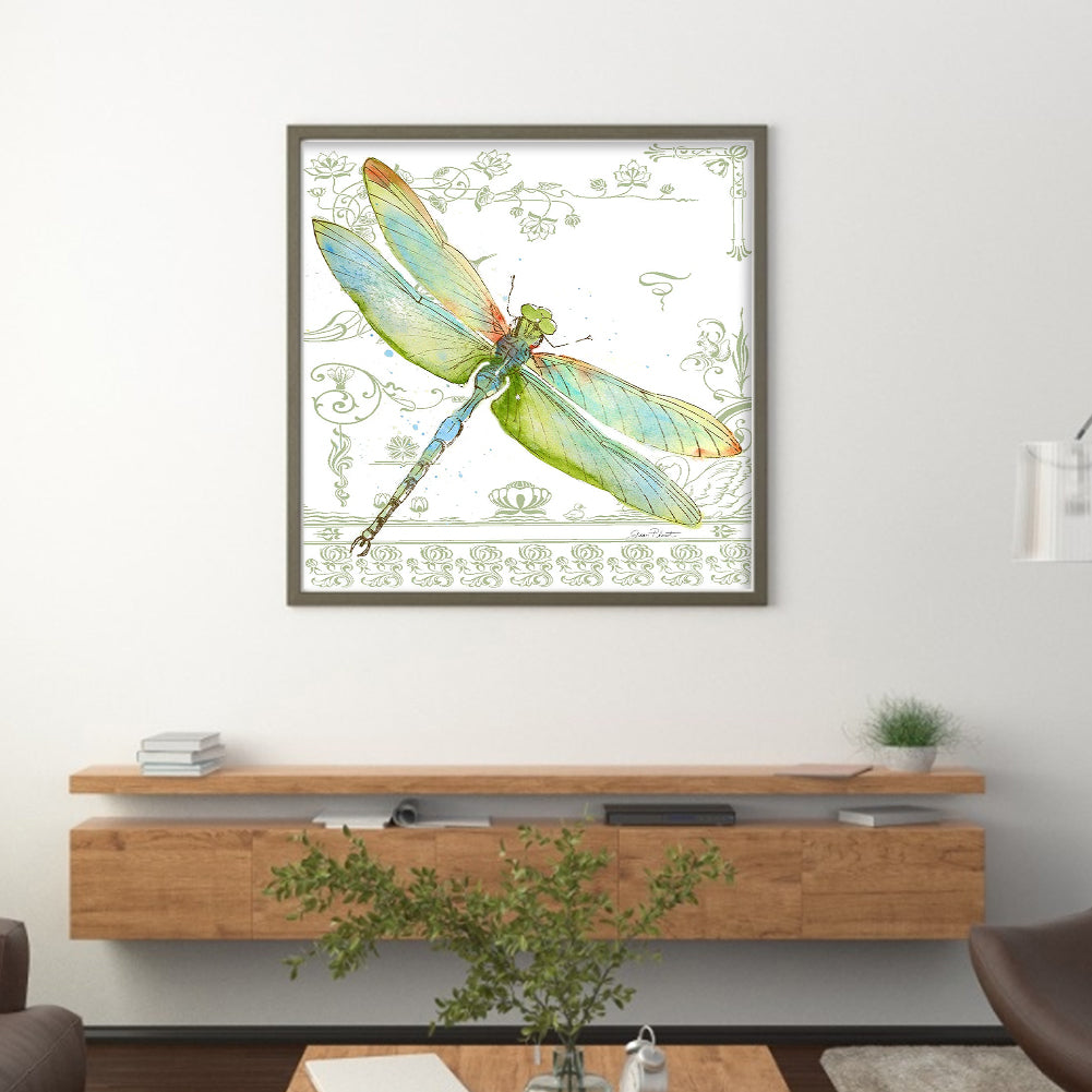 Dragonfly - 11CT Stamped Cross Stitch 50*50CM