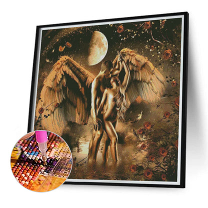 Angel Couple - Full Round Drill Diamond Painting 40*40CM