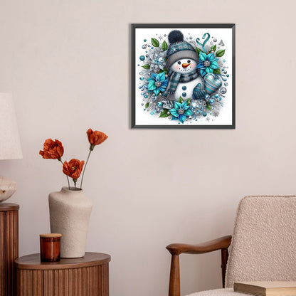 Christmas Snowman - Full Round Drill Diamond Painting 30*30CM