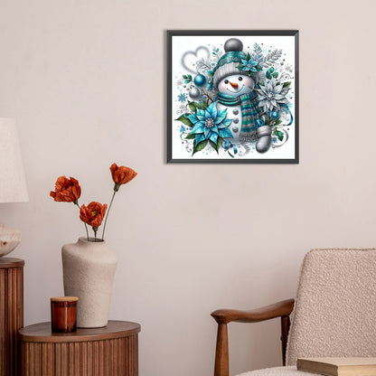 Christmas Snowman - Full Round Drill Diamond Painting 30*30CM