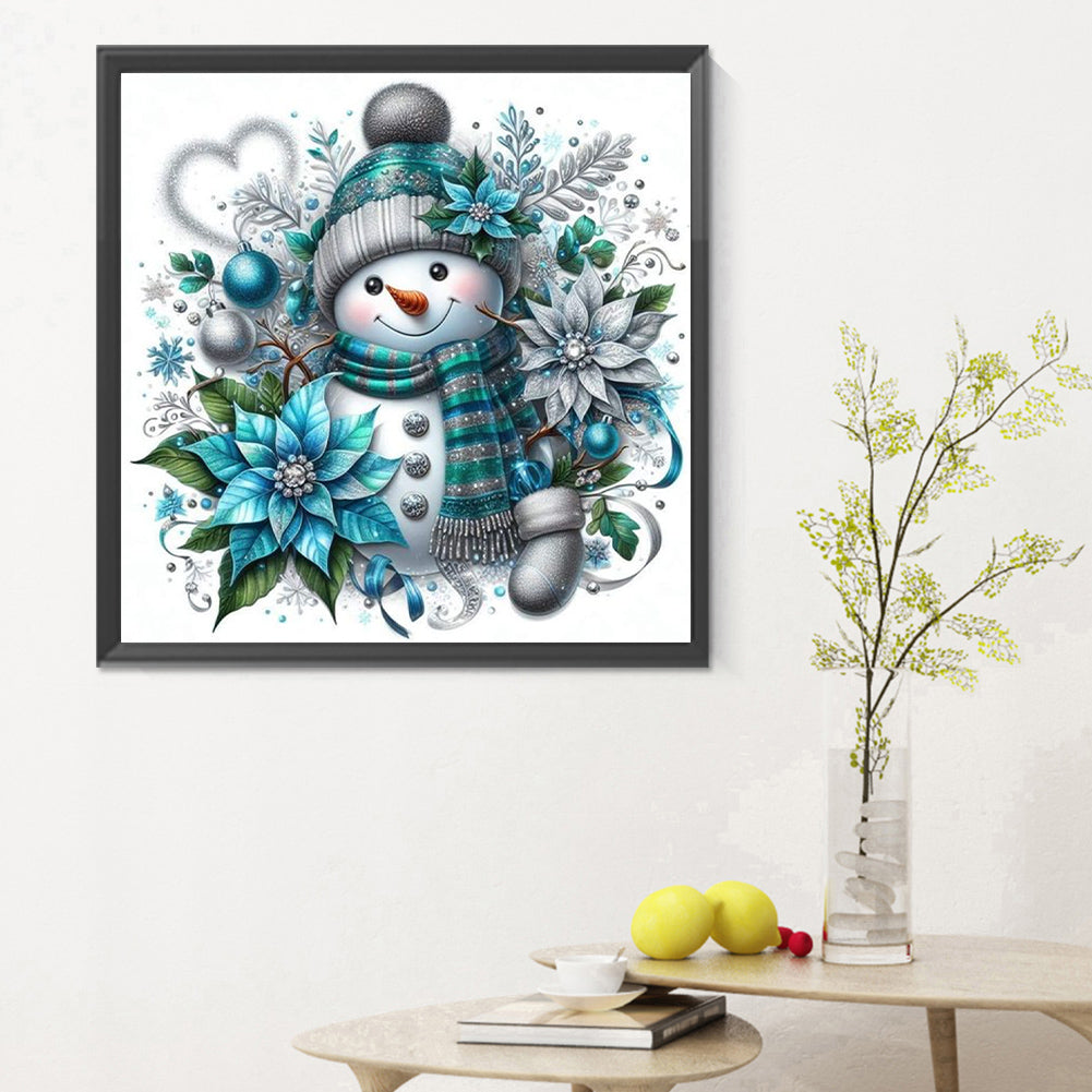 Christmas Snowman - Full Round Drill Diamond Painting 30*30CM