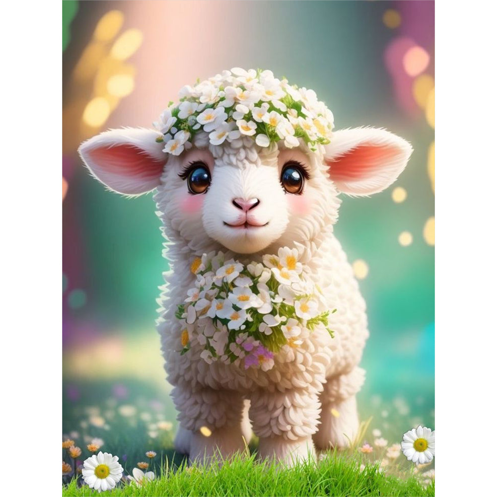 Little Sheep - Full Round Drill Diamond Painting 30*40CM
