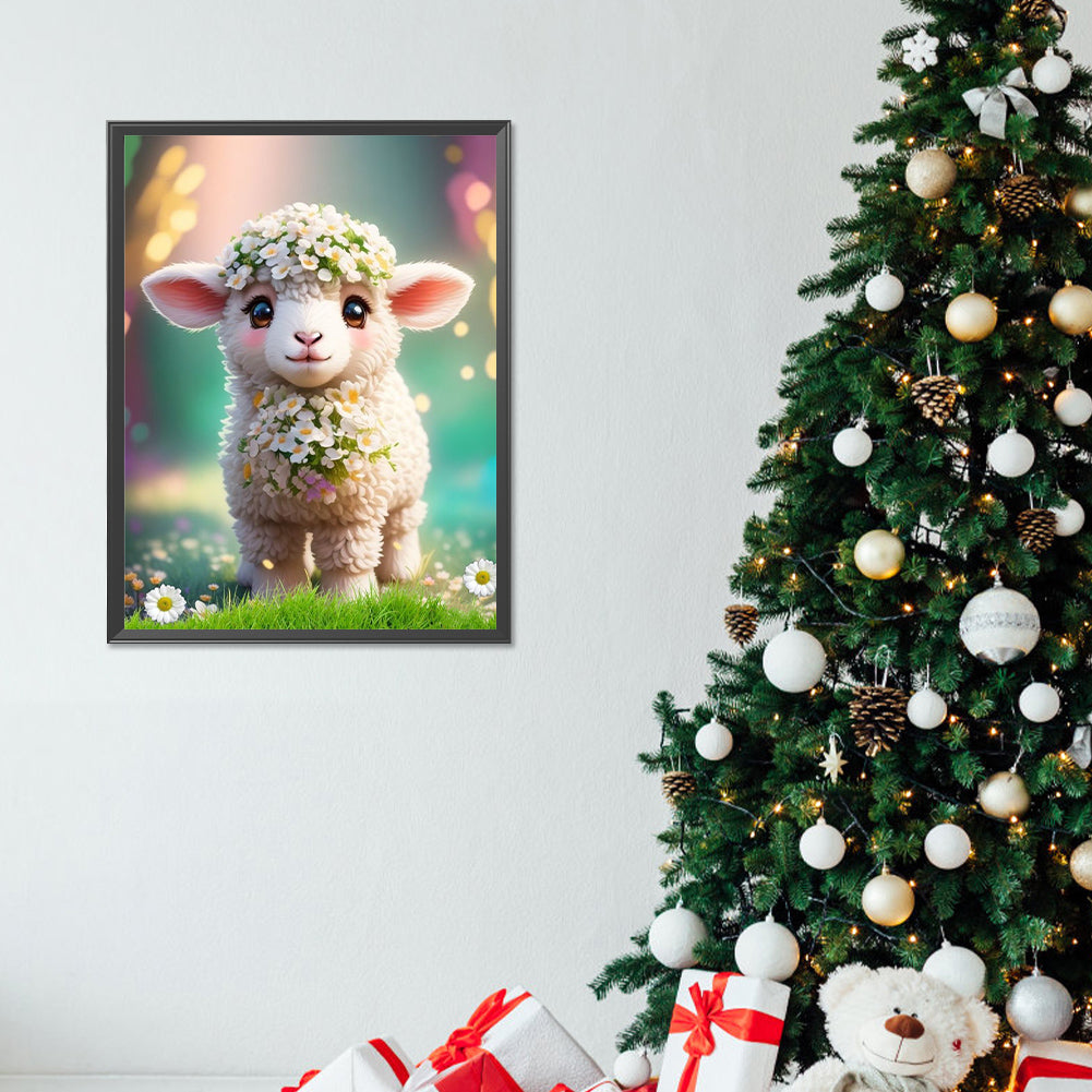 Little Sheep - Full Round Drill Diamond Painting 30*40CM