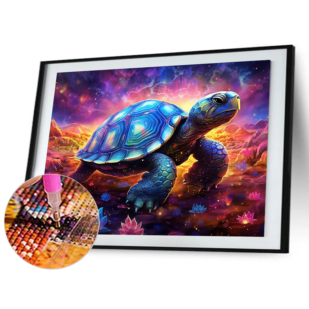 Mysterious Turtle - Full Round Drill Diamond Painting 40*30CM