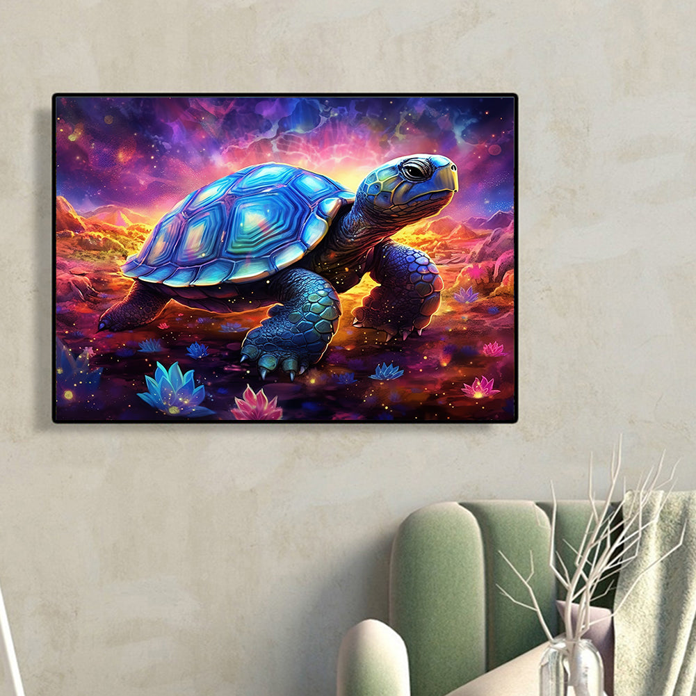 Mysterious Turtle - Full Round Drill Diamond Painting 40*30CM