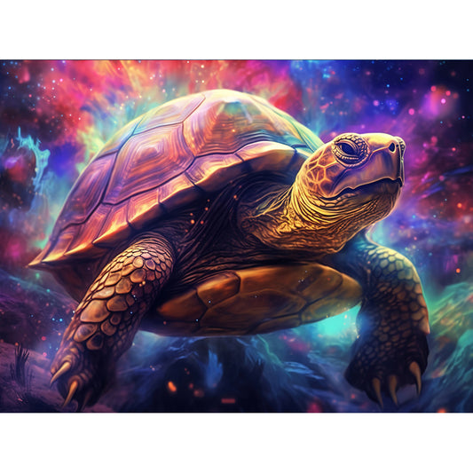 Mysterious Turtle - Full Round Drill Diamond Painting 40*30CM