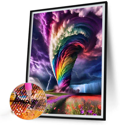 Colorful Clouds - Full Round Drill Diamond Painting 50*60CM