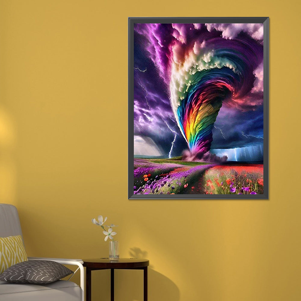 Colorful Clouds - Full Round Drill Diamond Painting 50*60CM