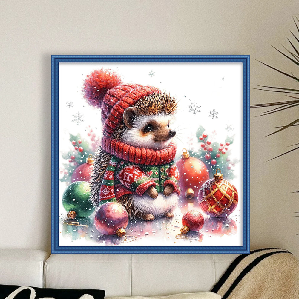 Hedgehog - 18CT Stamped Cross Stitch 30*30CM