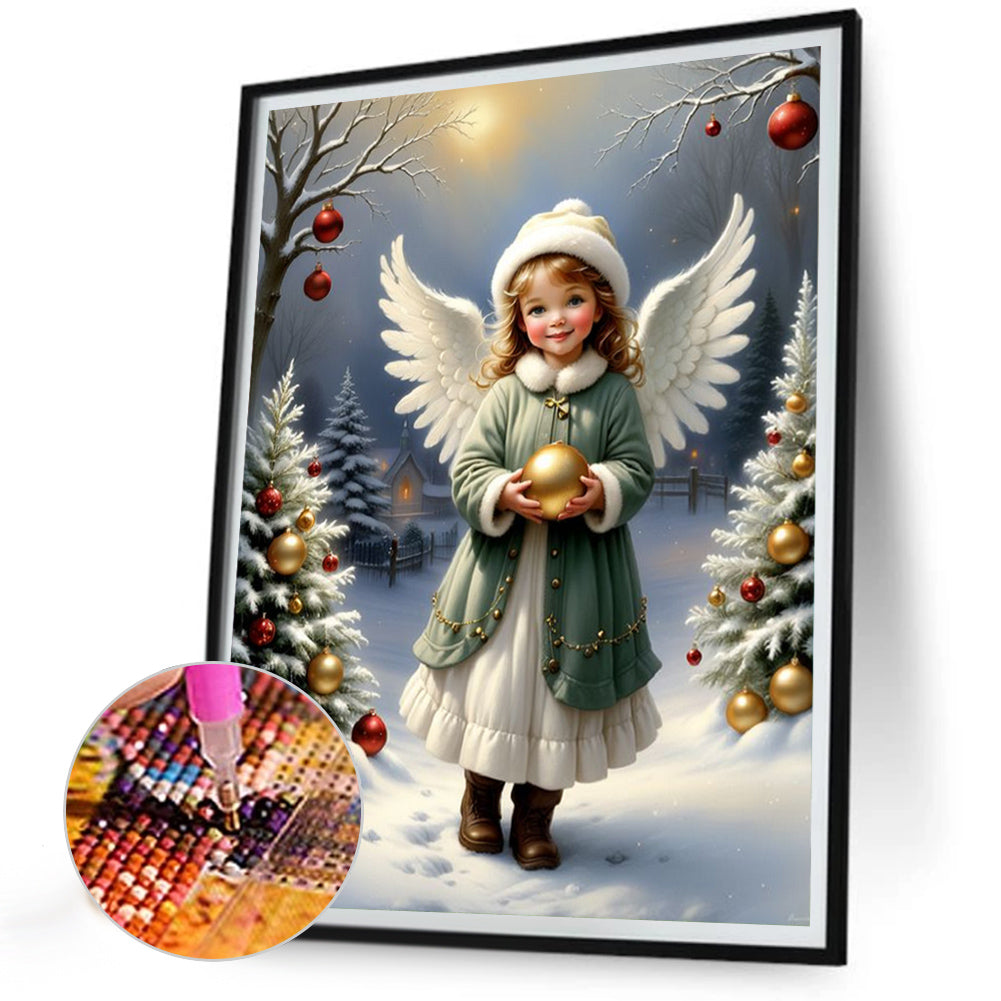 Little Angel Girl - Full Round Drill Diamond Painting 30*40CM