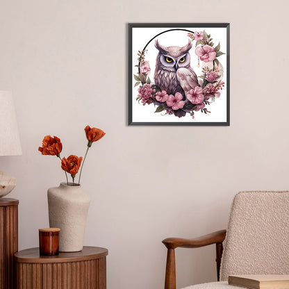 Owl - Full Round Drill Diamond Painting 30*30CM