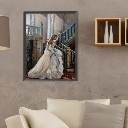 Oil Painting Bride - Full Square Drill Diamond Painting 30*40CM