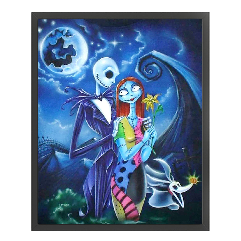 Jack And Sally'S Wedding - 11CT Stamped Cross Stitch 40*50CM