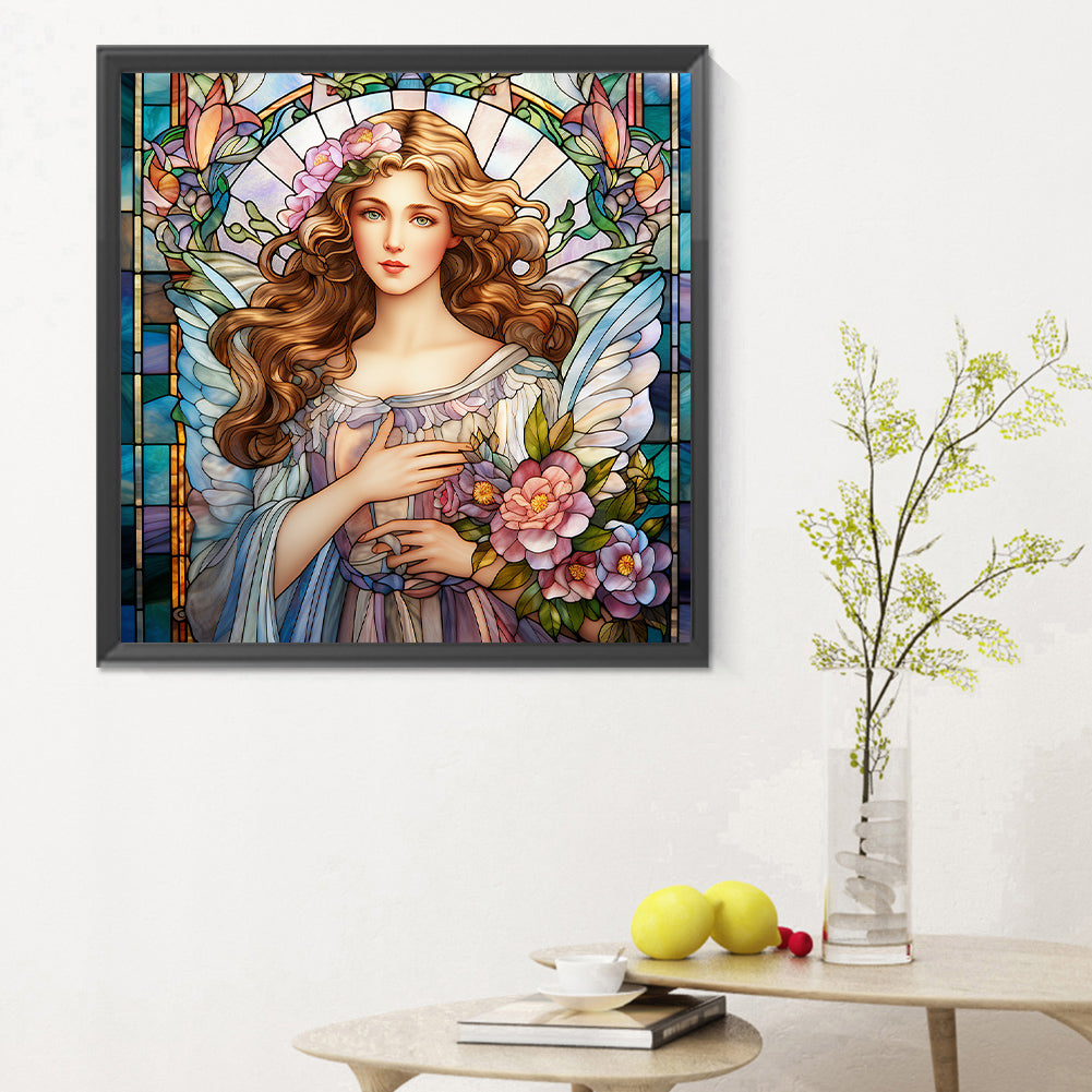 Goddess Glass Painting - Full Round Drill Diamond Painting 30*30CM