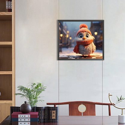 Winter Chick - Full Round Drill Diamond Painting 35*30CM