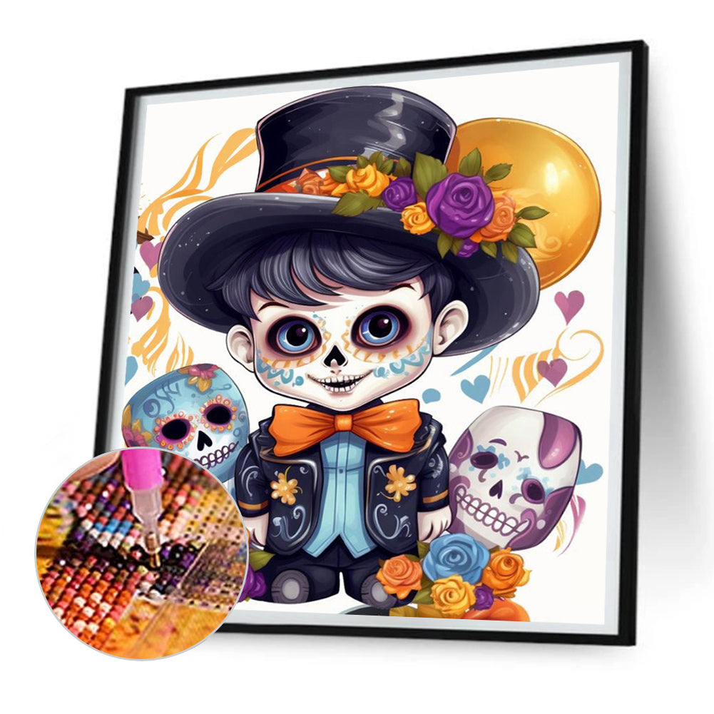 Skeleton - Full Round Drill Diamond Painting 30*30CM