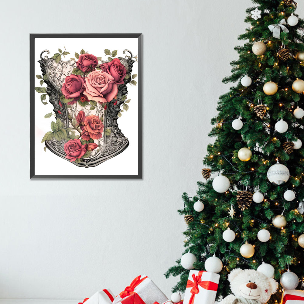 Tight Rose Corset - Full Round Drill Diamond Painting 30*40CM