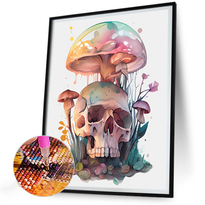 Skull Mushroom - Full Round Drill Diamond Painting 30*40CM